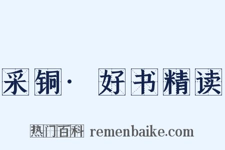 采铜·好书精读是什么意思的图片